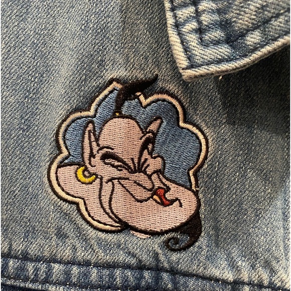 Disney oh my disney Aladdin denim jacket  size M - Picture 3 of 5